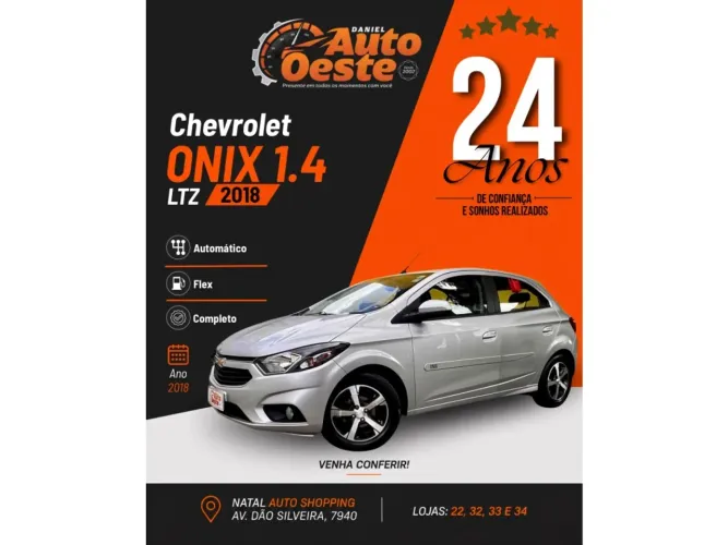 Chevrolet Onix Hatch LTZ 1.4 8V Flex Aut. 4P 2018
