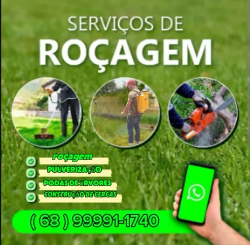 Serviços gerais, cercas, podas, roçagem etc