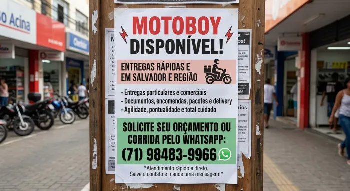 Motoboy disponível 
