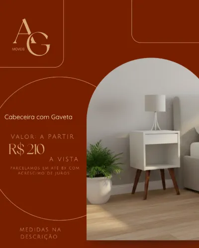 Mesa de Cabeceira com gaveta