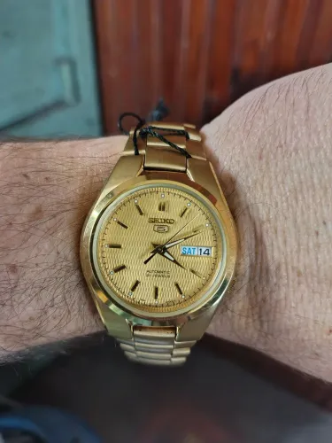 Seiko 5 automático original fundo de cristal SNK610K1