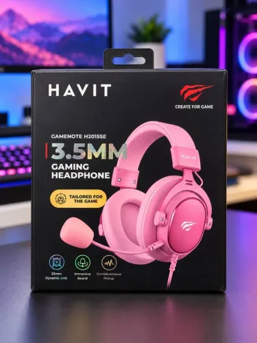 Headset Gamer Havit H2015se Rosa