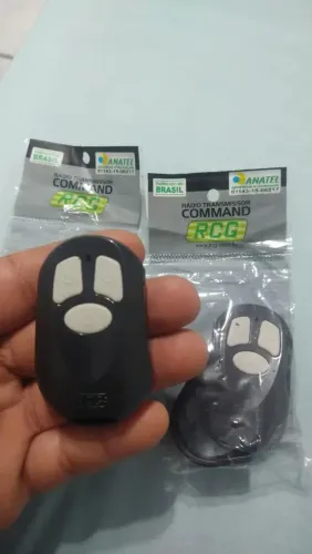 CONTROLE PARA MOTOR PARA PORTÃO DE GARAGEM RCG COMMAND FX PRETO