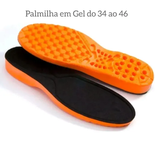 Palmilha em Ge ortopédica do 34 ao 46 