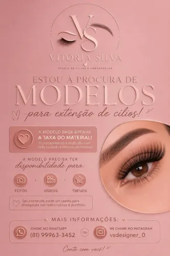 VAGA PARA MODELO DE CÍLIOS