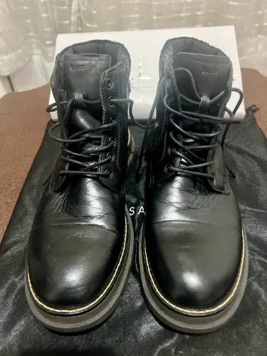 Bota / coturno masculino Ellus couro legítimo preto