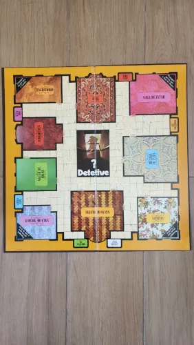 Jogo Detetive Anos 70 Estrela - Tabuleiro e Cartas