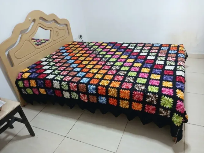 Colcha de Crochê Casal Artesanal
