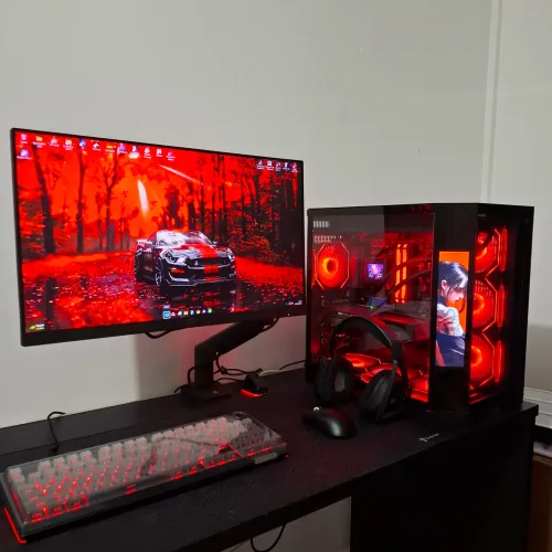 Pc gamer completo - RTX 5060 - monitor 180hz - teclado mecânico - mouse sem fio x11