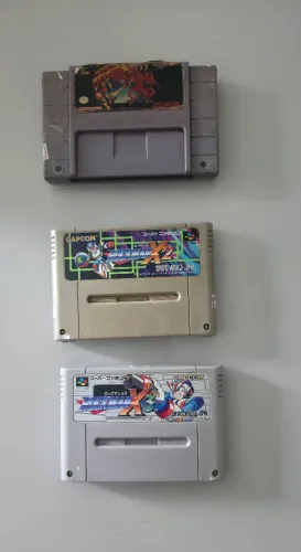 Fita snes originais Megaman x2 e x3 e Super metroid  (Obs. Leia descriçao)