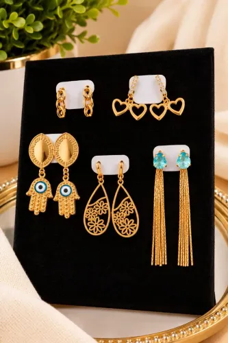 Semijóias brincos banhados a ouro 18k e prata 925