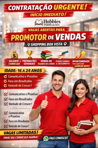 Vaga para vendedor externo 