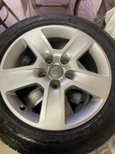 Rodas Audi A4 B6 2001 a 2005, Audi e Volkswagen 5x112, Aro 16 + Pneus semi novos