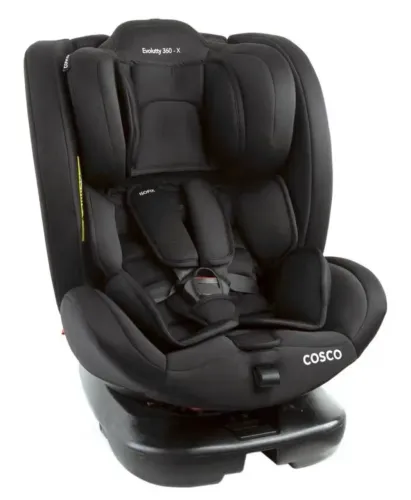 cadeira cosco evolutty 360 x isofix preta 0 a 36kg nova