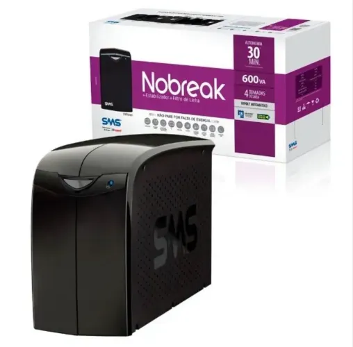 Nobreak SMS 600va - Bateria NOVA garantia
