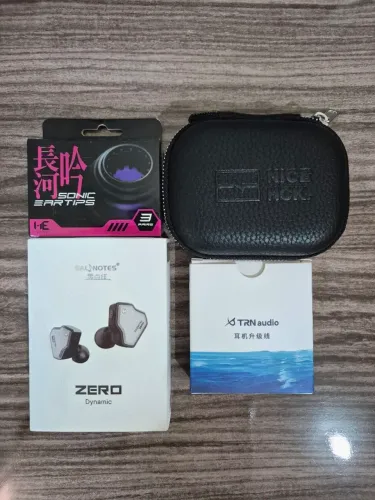 7Hz Salnotes Zero + Cabo TRN T2 Pro + Ponteiras He Sonic + Case Nicehck