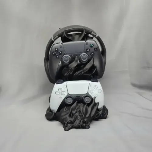Suporte Headset E Controle Spellcasters Stash Caveira 