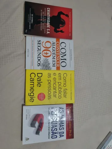 Kit 4 Livros: Criatividade, Comunicação, Persuasão e Desenvolvimento Pessoal