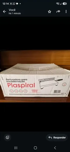 Perfuradora para encadernação  até  15 folhas para espiral simples Plaspiral