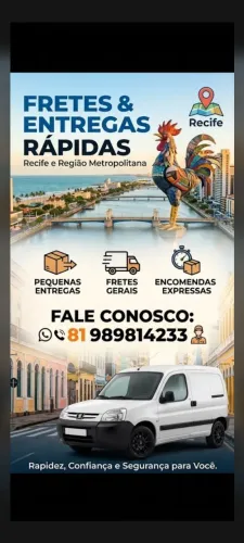 Fretes, entregas expressas, pequenas mudanças 