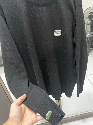 Suéter Lacoste Preto Tam. L Regular Fit