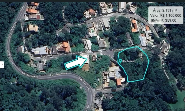 Terreno para Venda em Caieiras, santa Inês