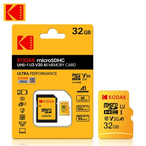 Cartão De Memória Micro Sd 32gb Classe 10 Micro Sdxc V30 Kodak Original Ultra Performace
