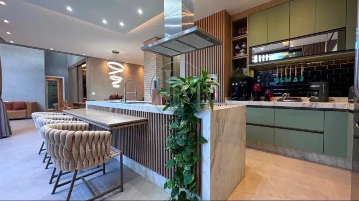 Sofisticação, elegância e funcionalidade em uma belíssima casa térrea.
