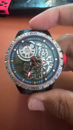 Relógio OBLVLO LM Series Automático - Design Skeleton Premium