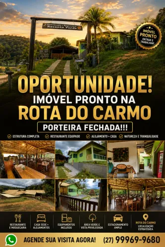 Chácara localizada no km 2 na rota do Carmo em pedra azul.