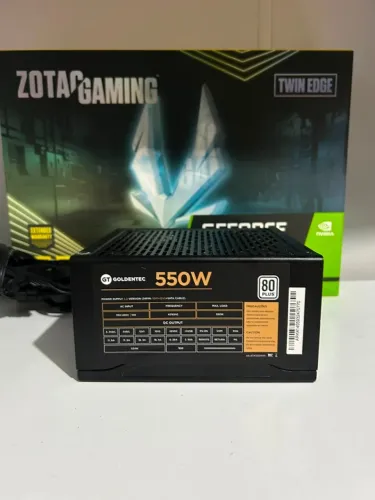 FONTE 550W 80 PLUS WHITE GOLDENTEC - Parcelo