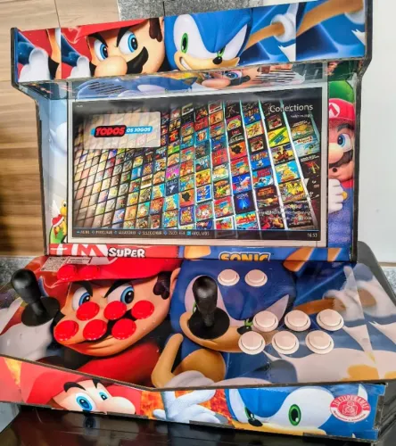 MAQUINA DE FLIPERAMA ARCADE 19 POLEGADAS COM MAIS DE 38 MIL JOGOS-TOP DEMAIS-OPORTUNIDADE