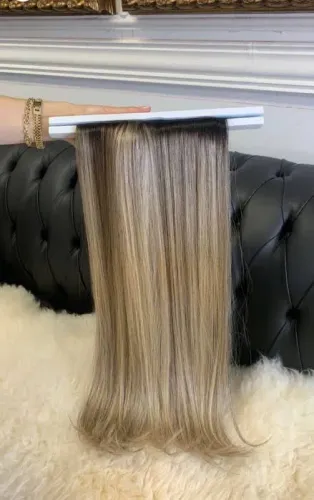 2 Telas Cabelo Russo Premium Liso 70cm
