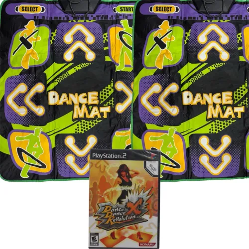 Dance Dance Revolution X PS2 Lacrado + 2 Tapetes de Dança PS2/PS1