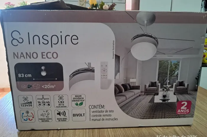 VENTILADOR DE TETO COM CONTROLE REMOTO 