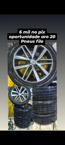 aro 20 Hilux pneus semi novos 265 50 20