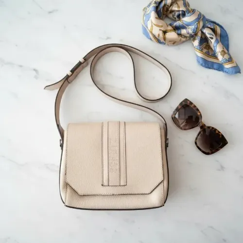 bolsa tiracolo Schütz Original bege com alça ajustável
