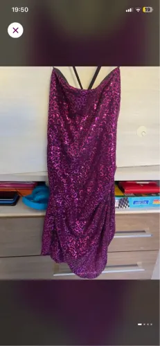 Vestido festa paetê