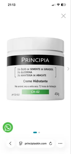 Hidratante Principia