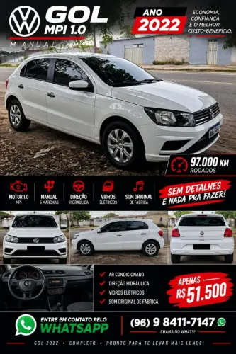 Volkswagen Gol Geração VII 1.0 12V Flex Mec. 4P 2022