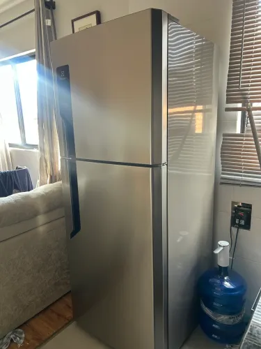 Geladeira Electrolux Frost Free com AutoSense 432L Efficient Duplex Inox Look (TF70S) 220v