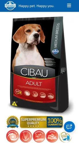 Ração Super Premium CIBAU