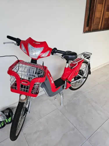 Bicicleta Elétrica E-Maxx Duos 800W Entrada USB Alarme