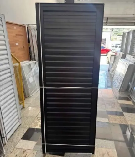 Porta De Alumínio Preta - Promoção -