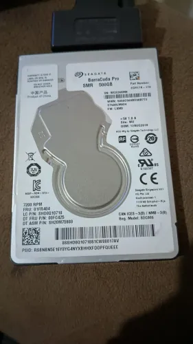 Segate Barracuda Pro 500 GB 7200 RPM tá novinho