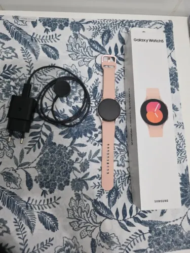 Relógio SmartWatch samsung galaxy watch 5 rosa perfeito