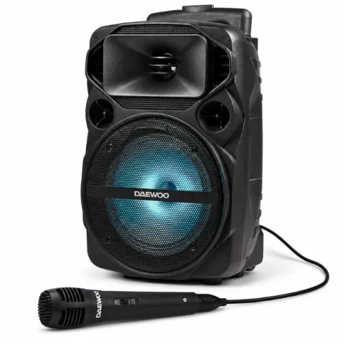 Caixa de Som Bluetooth com Microfone 45W Luzes RGB Daewoo FlashBox150