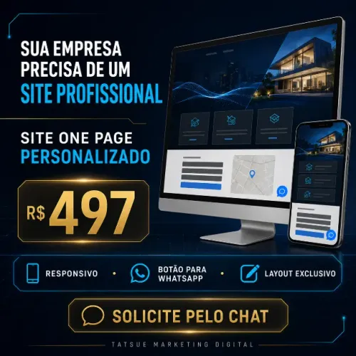 Criação de Site Profissional para Empresas - PREÇO R$ 497