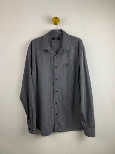 Camisa Giorgio Armani Importada Itália Listrada - Tam G/GG