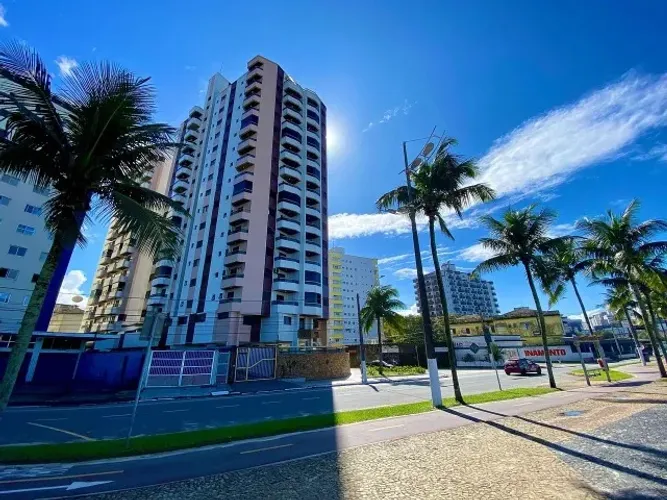 Apartamento 1 dormitório, mobiliado, vista mar, área de lazer, Vila Mirim, Praia Grande